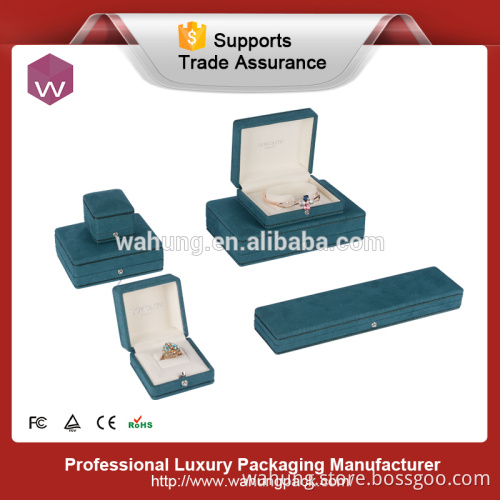 luxury customize velvet jewelry set gift box wholesale
